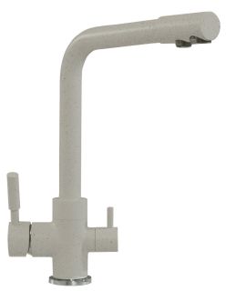 Смеситель для кухни Polygran Высокий дуо серый 627499